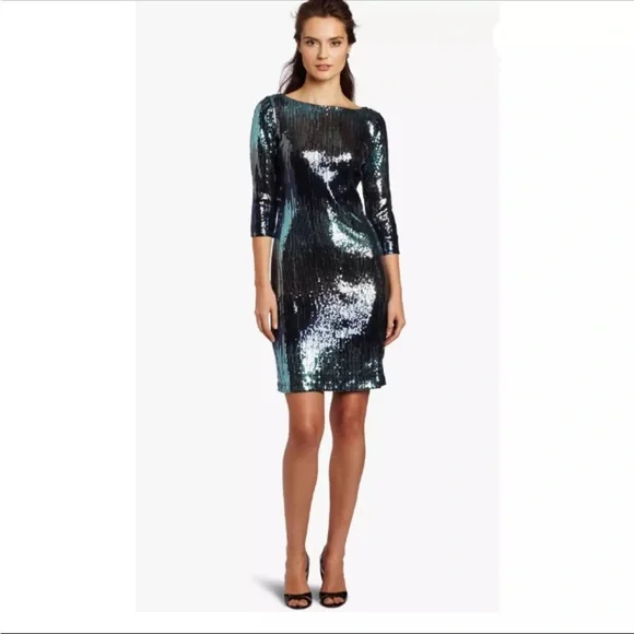 KAREN CANE - SEQUIN COCKTAIL DRESS-plus size - Picture 9 of 10